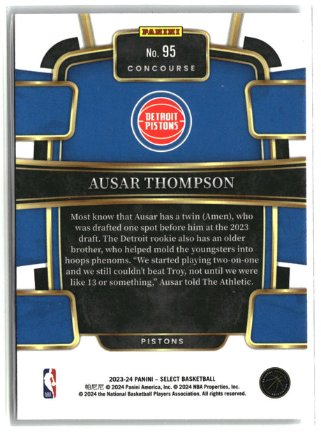 Ausar Thompson 2023-24 Panini Select #95