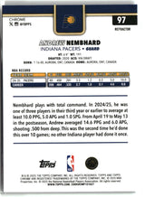 Andrew Nembhard 2025-26 Topps Chrome Refractor #97