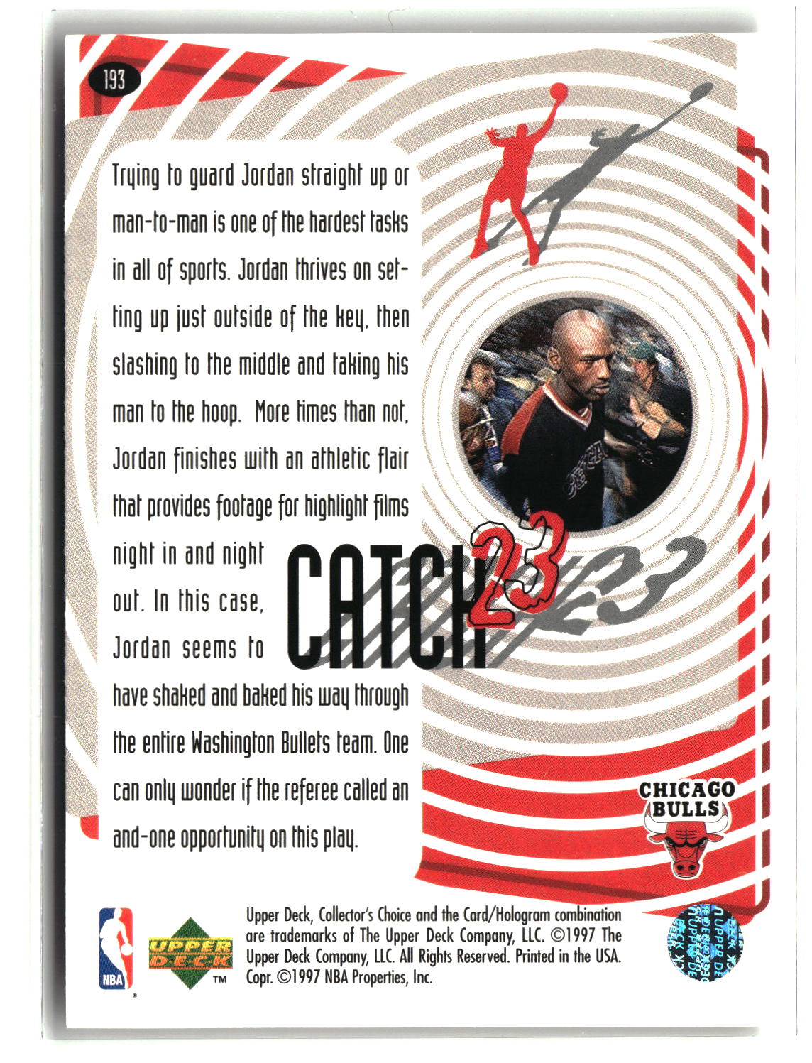 Michael Jordan 1997-98 Collector's Choice #193