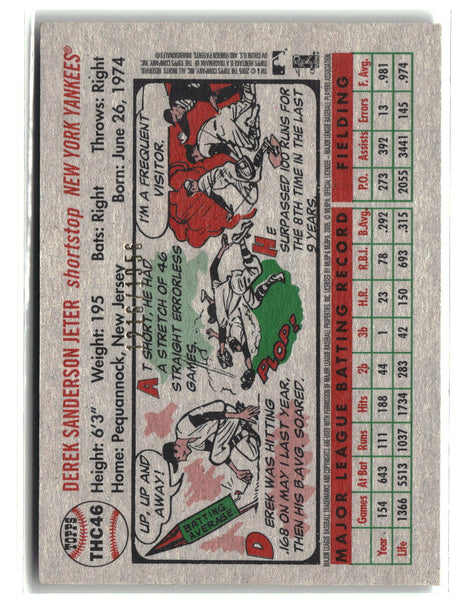 Derek Jeter 2005 Topps Heritage Chrome #THC46 #/1956