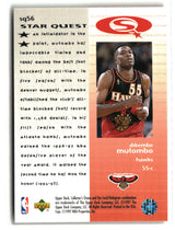Dikembe Mutombo 1997-98 Collector's Choice StarQuest #SQ56