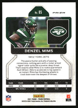 Denzel Mims 2021 Panini Prizm Black and White Checker #85