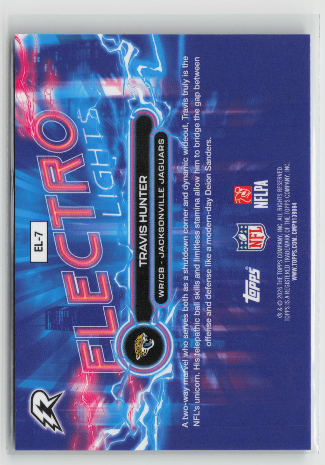Travis Hunter 2025 Topps Resurgence Electro Lights #EL-7