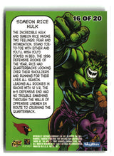 Simeon Rice 1997 Metal Universe Marvel Metal Universe #16