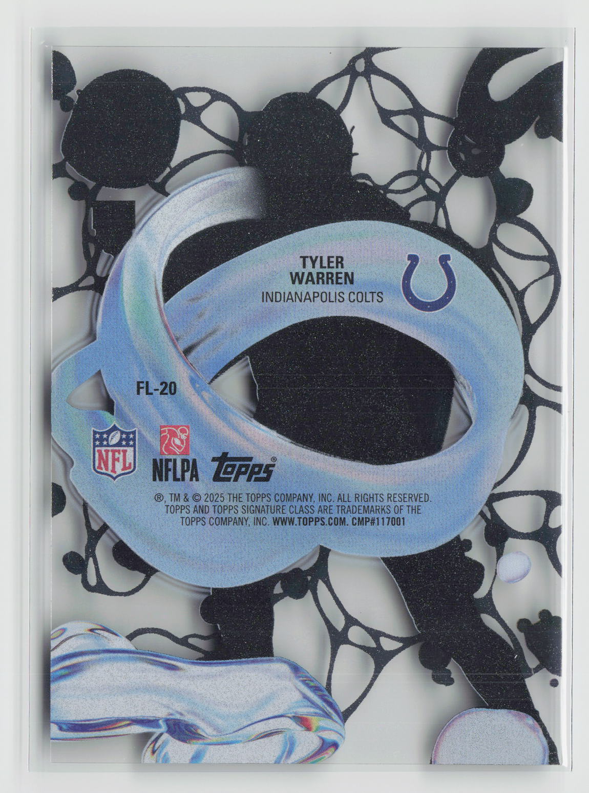 Tyler Warren 2025 Topps Signature Class Fluidity #FL-20
