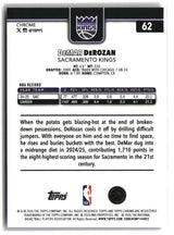 DeMar DeRozan 2025-26 Topps Chrome Update Red White and Blue Refractor #62
