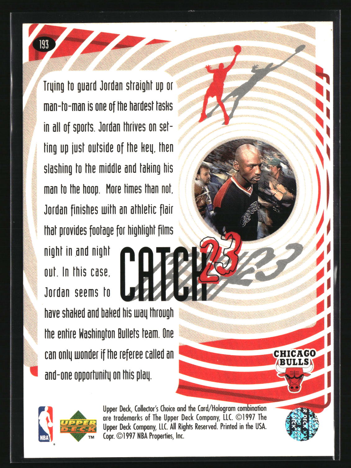 Michael Jordan 1997-98 Collector's Choice #193
