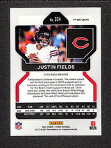 Justin Fields 2021 Panini Prizm Orange Ice #334