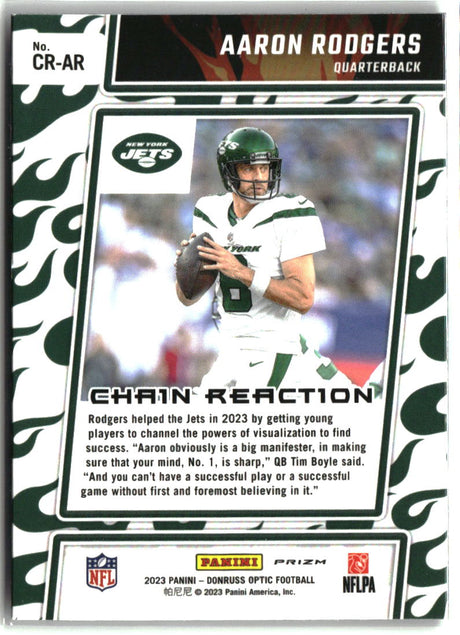 Aaron Rodgers 2023 Donruss Optic Chain Reaction #CR-AR