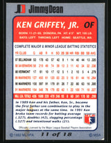 Ken Griffey, Jr. 1992 Jimmy Dean #11