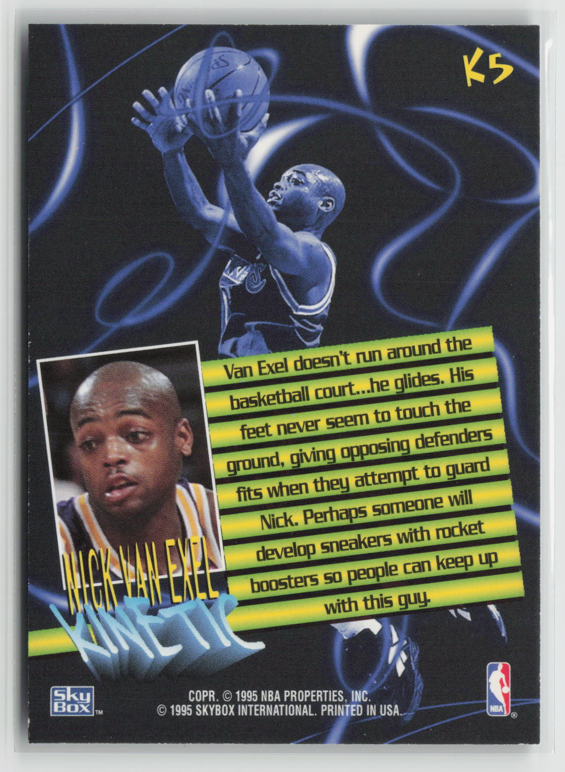Nick Van Exel 1995-96 SkyBox Premium Kinetic #K5