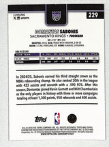 Domantas Sabonis 2025-26 Topps Chrome Yellow RayWave Refractor #229 #/275