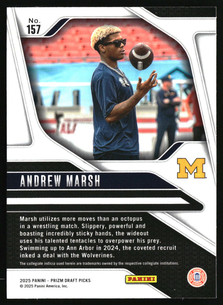 Andrew Marsh 2025 Panini Prizm Draft Picks #157