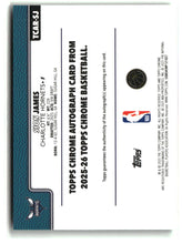 Load image into Gallery viewer, Sion James 2025-26 Topps Chrome Chrome Rookie Autographs Green /99 #TCAR-SJ
