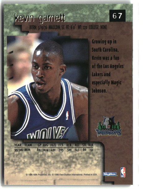 Kevin Garnett 1996-97 SkyBox Premium #67