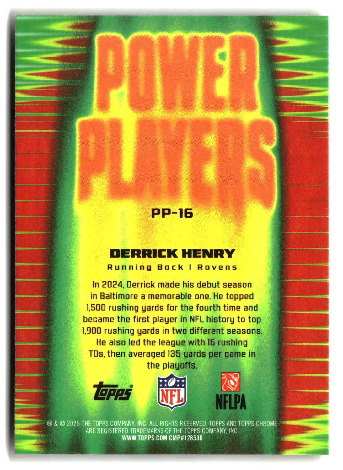 Derrick Henry 2025 Topps Chrome Power Players #PP-16