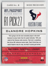 DeAndre Hopkins 2013 Panini Prestige NFL Passport #3