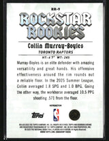 Collin Murray-Boyles 2025-26 Bowman Rockstar Rookies Refractor #RR-9