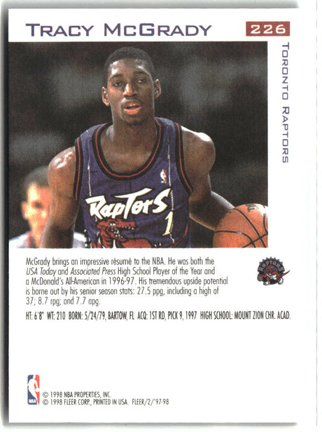 Tracy McGrady 1997-98 Fleer #226