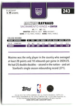 Maxime Raynaud 2025-26 Topps #243