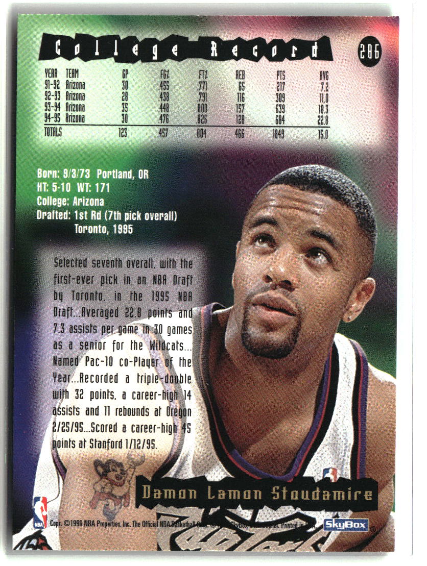 Damon Stoudamire 1995-96 Hoops #286