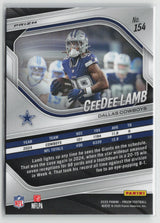 CeeDee Lamb 2025 Panini Prizm Choice Blue Yellow and Green #154