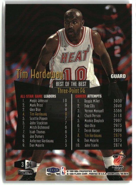 Tim Hardaway 1998-99 Flair Showcase #34