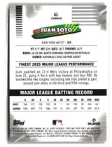 Juan Soto 2026 Finest Yellow Refractors #18 #/275