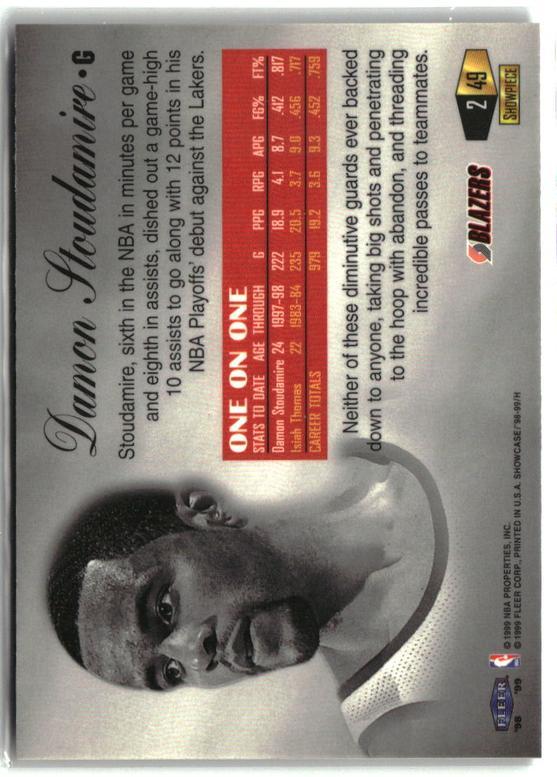 Damon Stoudamire 1998-99 Flair Showcase Flair Showcase Row 2 #49