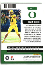 Justin Herbert 2021 Panini Contenders Draft Picks #11