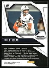 Drew Allar 2025 Panini Prizm Draft Picks #103