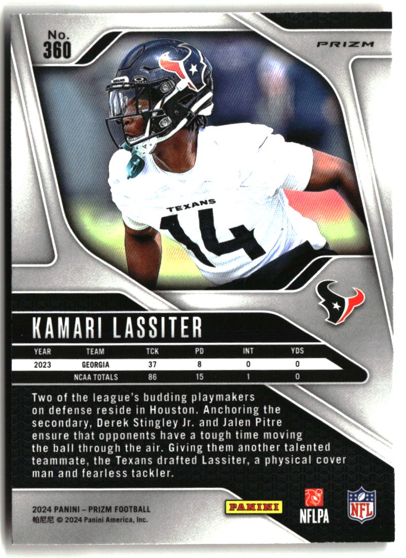 Kamari Lassiter 2024 Panini Prizm Lazer #360