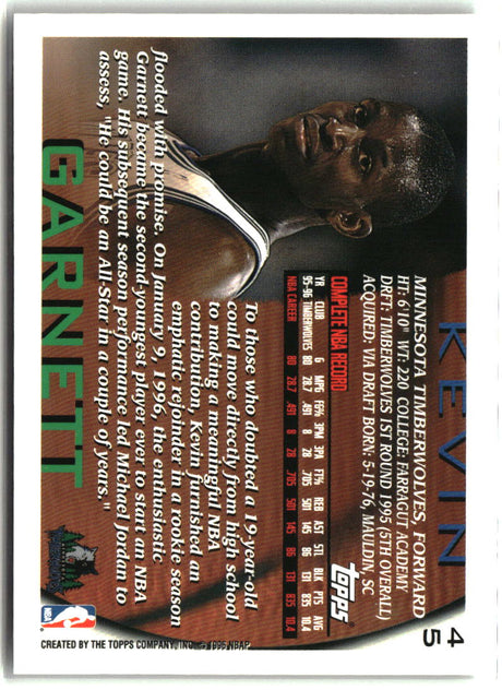 Kevin Garnett 1996-97 Topps #45