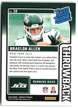 Braelon Allen 2024 Donruss - Rated Rookies Throwback #38