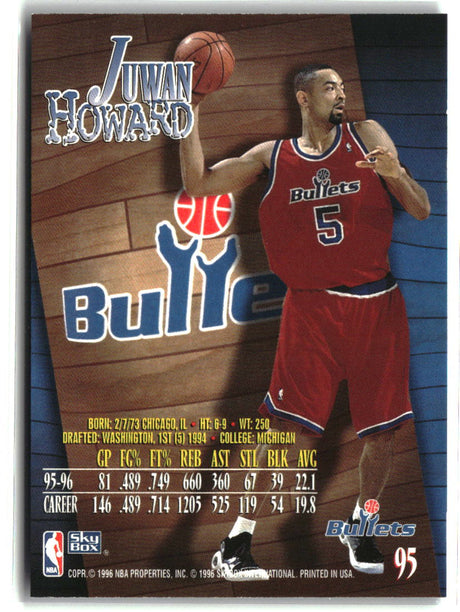 Juwan Howard 1996-97 SkyBox Z-Force #95