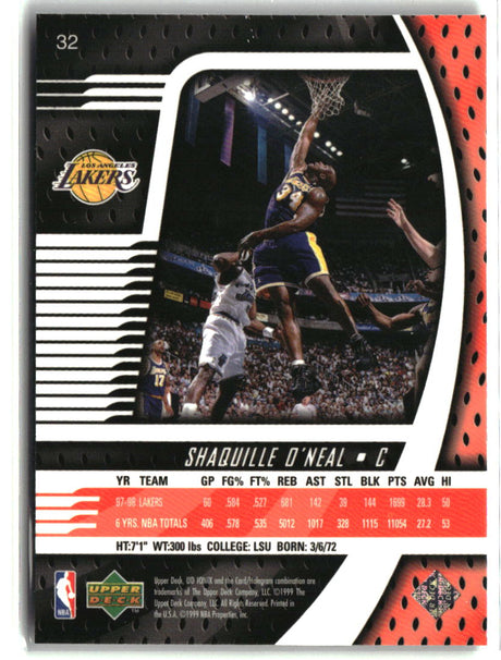 Shaquille O'Neal 1998-99 Upper Deck Ionix #32