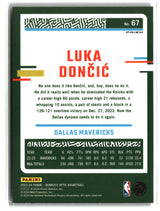 Luka Doncic 2023-24 Donruss Optic Purple Shock #67