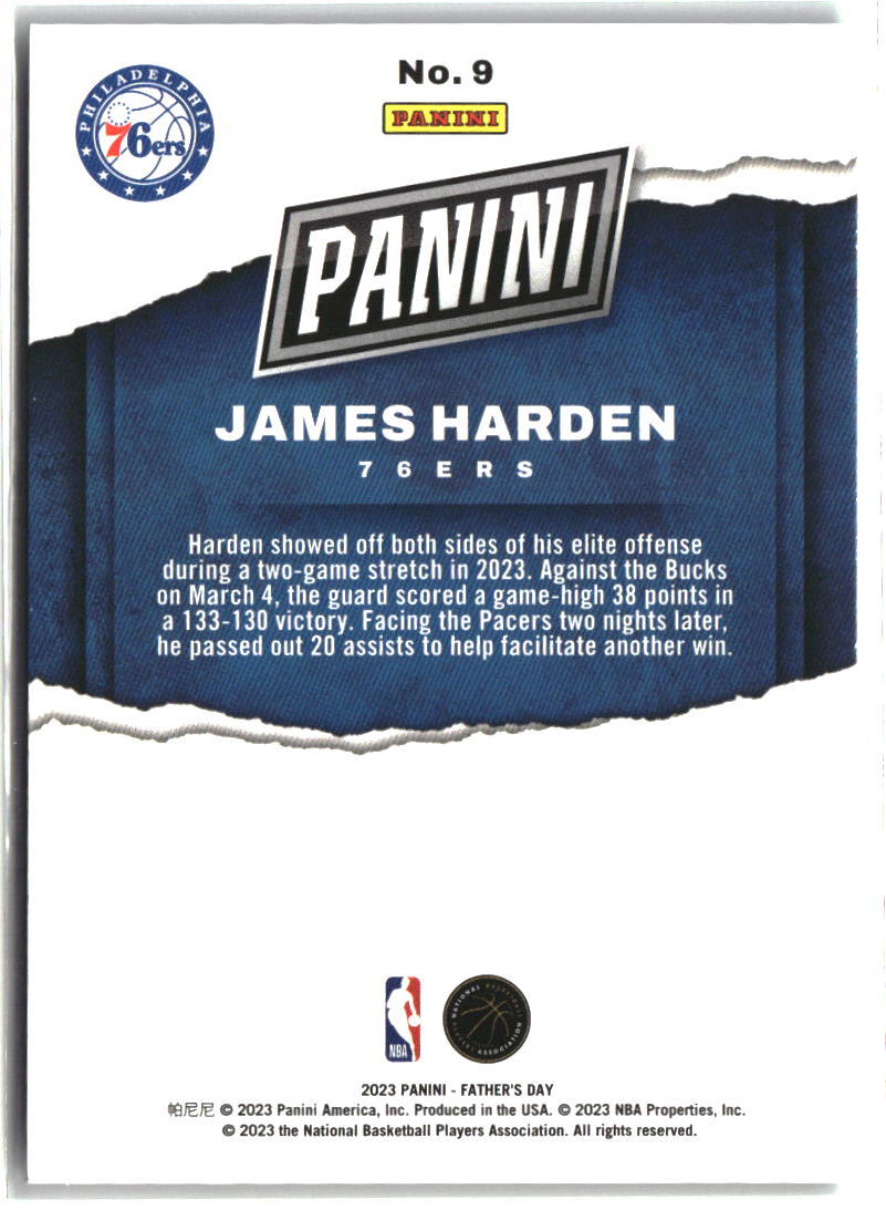 James Harden 2023 Panini Father's Day #9
