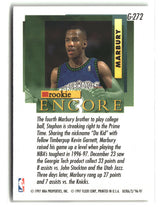Stephon Marbury 1996-97 Ultra Gold Medallion #G-272