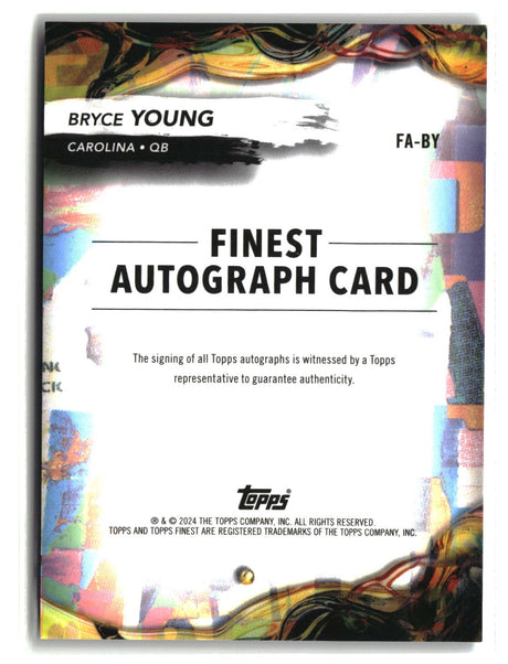 Bryce Young 2024 Finest Finest Autographs #FA-BY