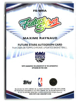 Maxime Raynaud 2025-26 Topps Chrome Update Future Stars Auto Blue #FS-MRA #/150