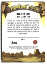 Carnell Tate 2024 Bowman University Chrome Ramblin’ Man #RM-10