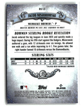 Jacob Misiorowski 2026 Bowman Bowman Sterling #BST-13