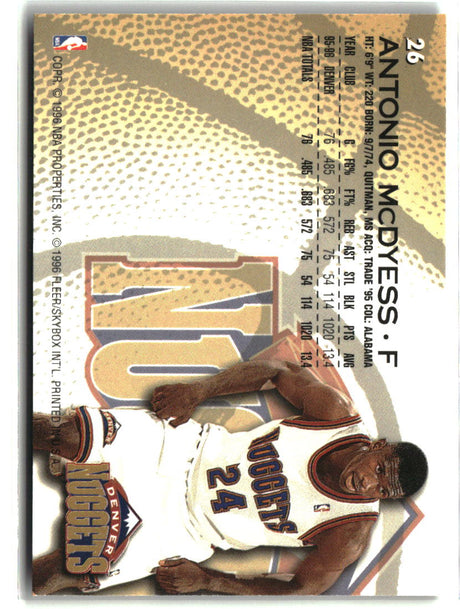 Antonio McDyess 1996-97 Fleer #26