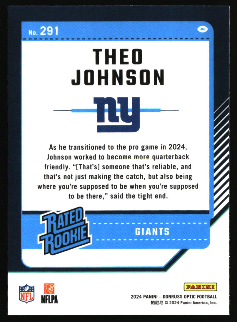Theo Johnson 2024 Donruss Optic #291