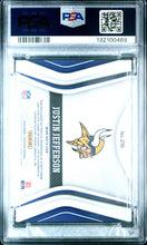 Load image into Gallery viewer, Justin Jefferson 2020 Panini Certified Signature Jersey #216 /249 PSA 7
