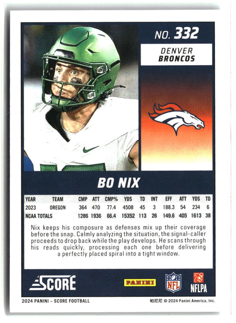 Bo Nix 2024 Score #332