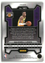 Maxwell Lewis 2023-24 Panini Prizm Prizms Multi Wave #143 #/88