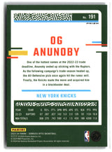 OG Anunoby 2023-24 Donruss Optic Purple Shock #191