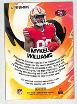 Mykel Williams 2025 Donruss Optic First Year Fresh Blue Hyper #FYFBH-MWS